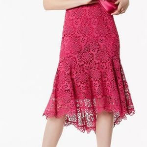 karen millen peplum hem lace dress